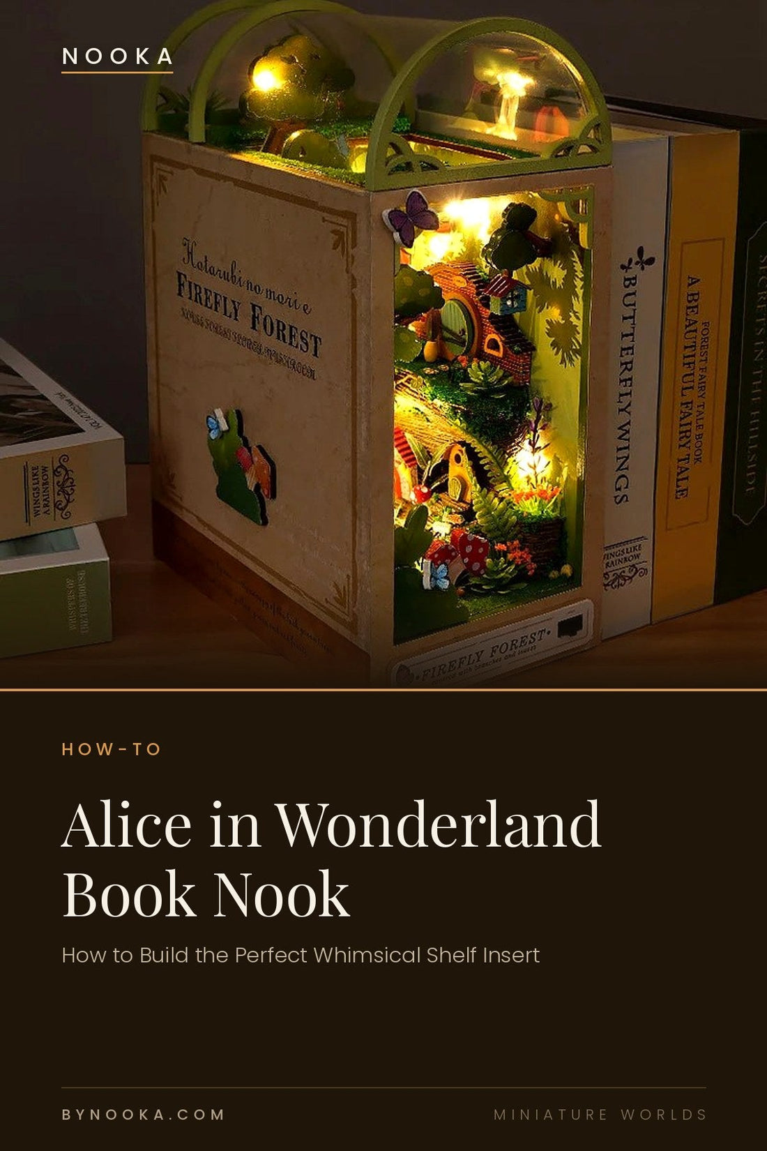 Alice in Wonderland Book Nook — How to Build the Perfect Whimsical Shelf Insert - NOOKA | Book Nook Kits