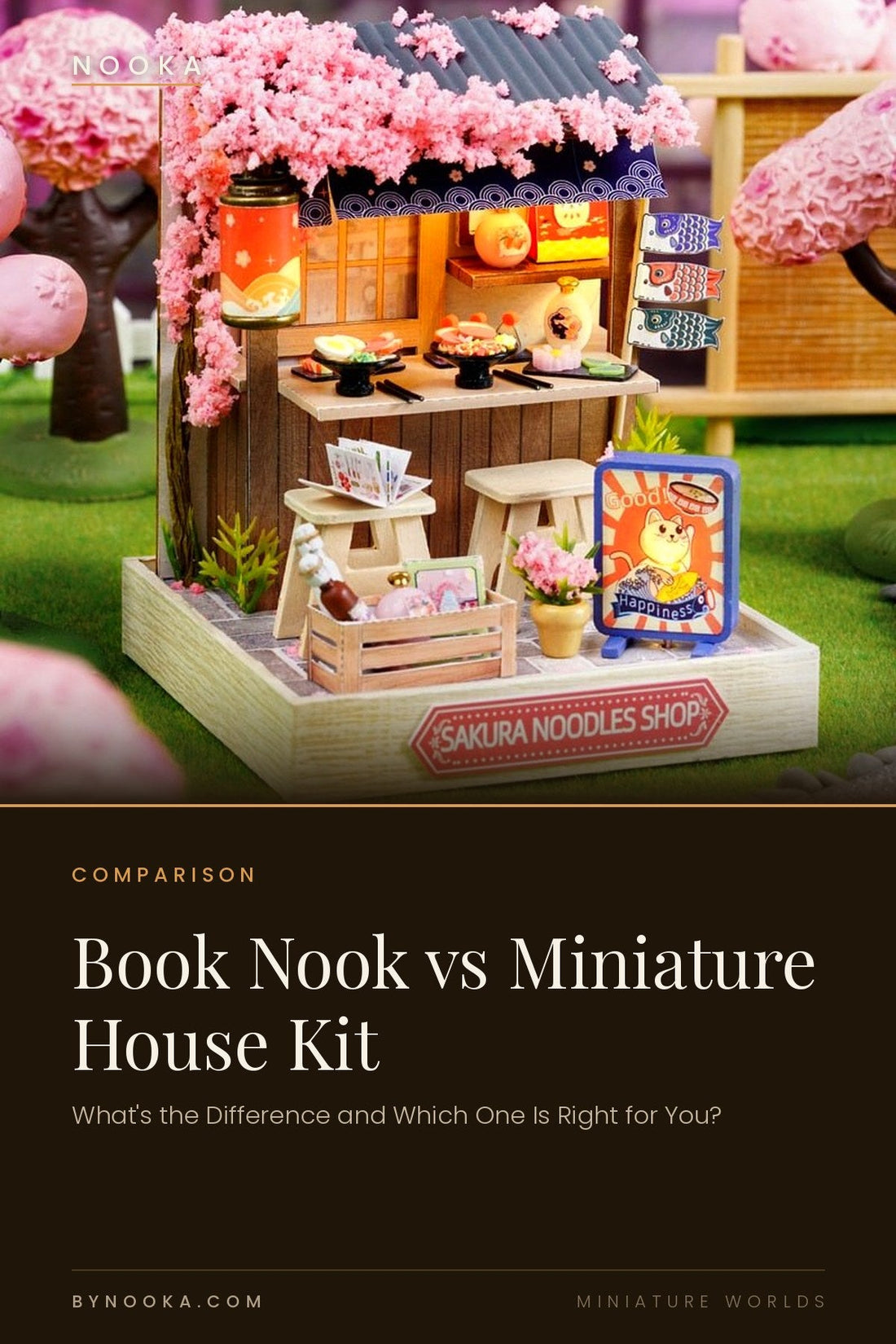 Book Nook vs Miniature House Kit — What's the Difference and Which One Is Right for You? - NOOKA | Book Nook Kits