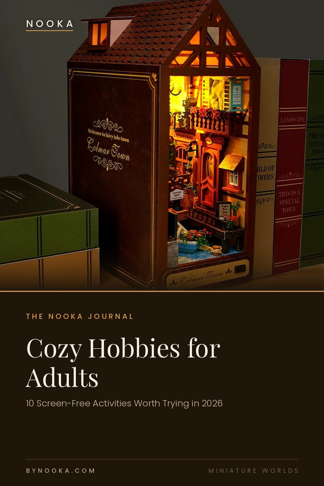 Cozy Hobbies for Adults — 10 Screen-Free Activities Worth Trying in 2026 - NOOKA | Book Nook Kits