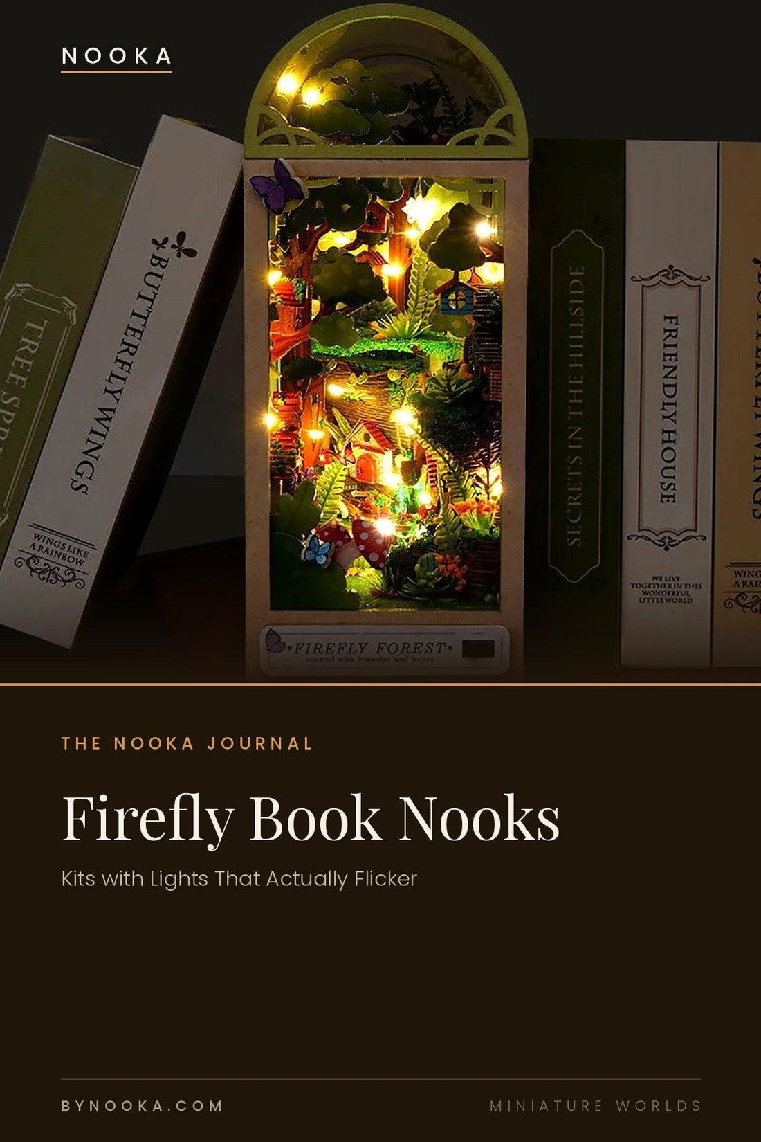Firefly Book Nooks: Kits with Lights That Actually Flicker - NOOKA