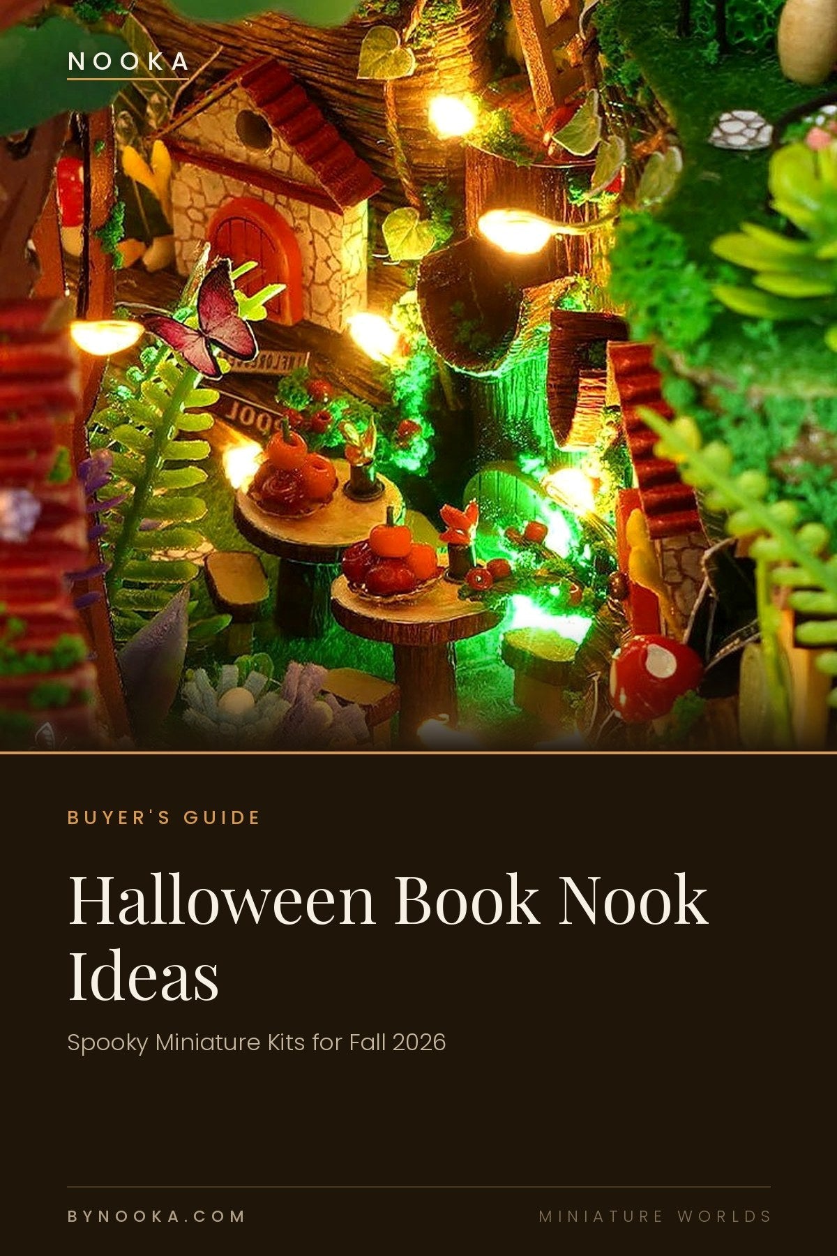 Halloween Book Nook Ideas — Spooky Miniature Kits for Fall 2026 - NOOKA | Book Nook Kits