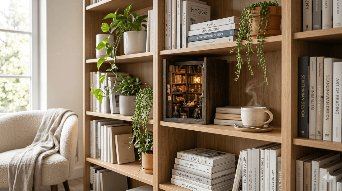 How to Display a Book Nook — 10 Bookshelf Styling Tips from Interior Designers - NOOKA | Book Nook Kits
