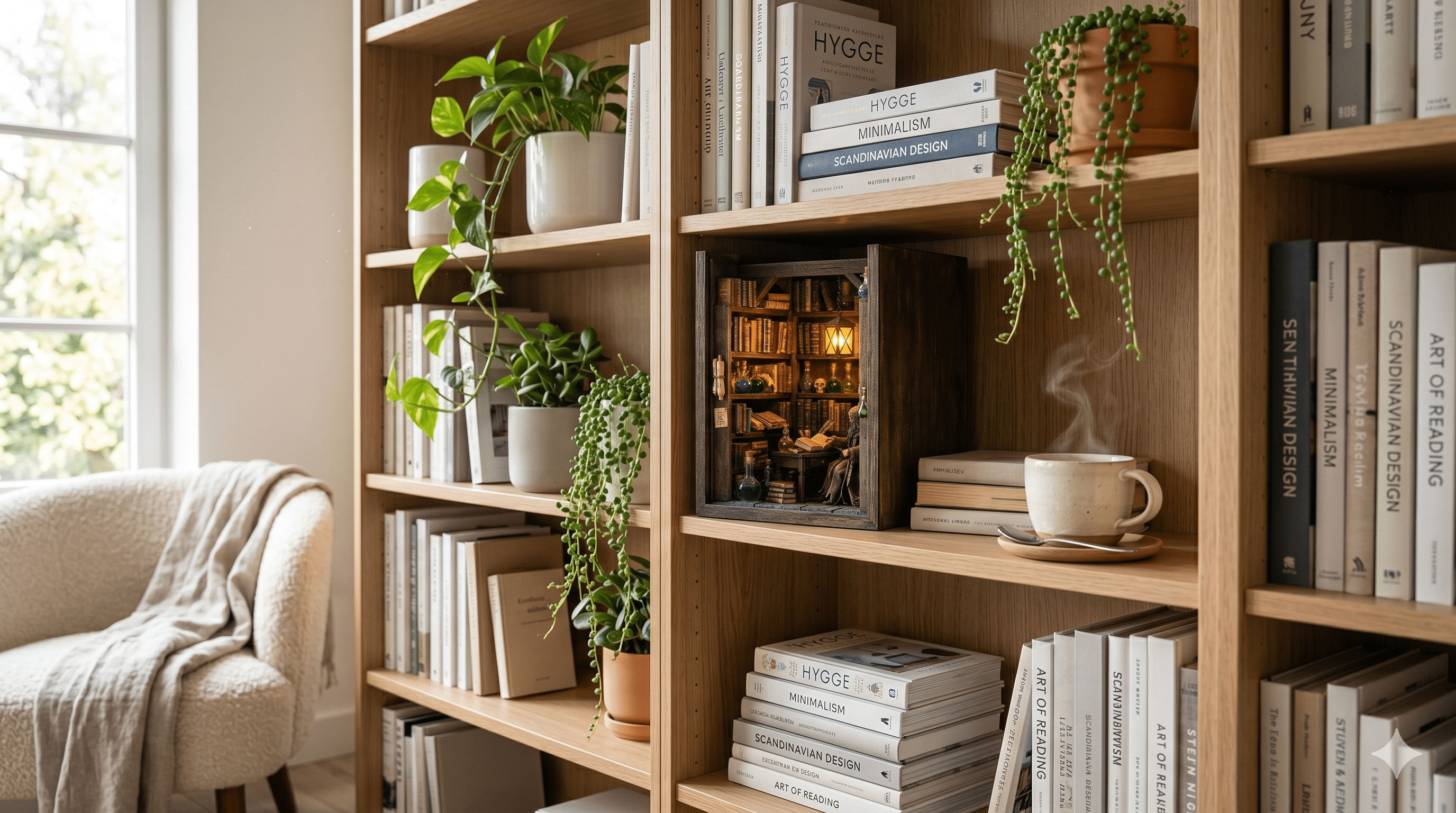 How to Display a Book Nook — 10 Bookshelf Styling Tips from Interior Designers - NOOKA | Book Nook Kits