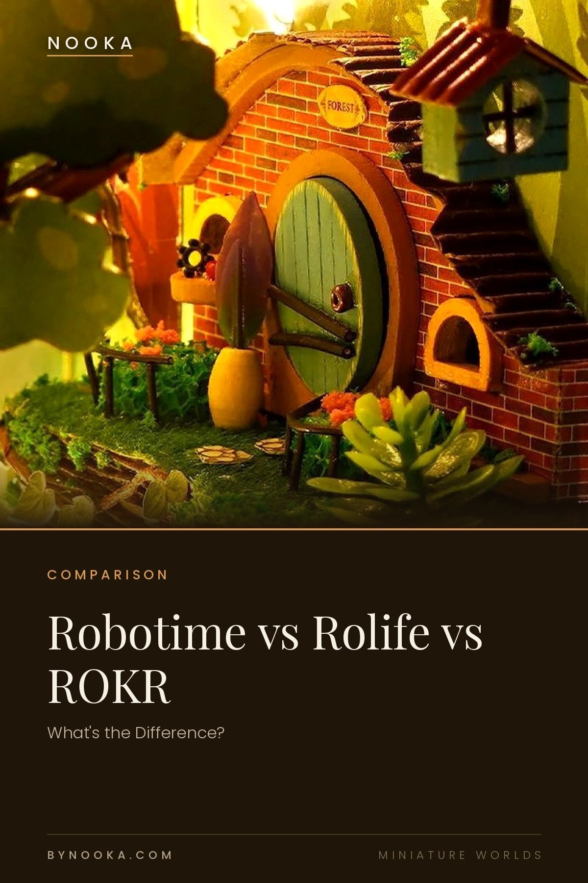 Robotime vs Rolife vs ROKR: What's the Difference? - NOOKA | Book Nook Kits