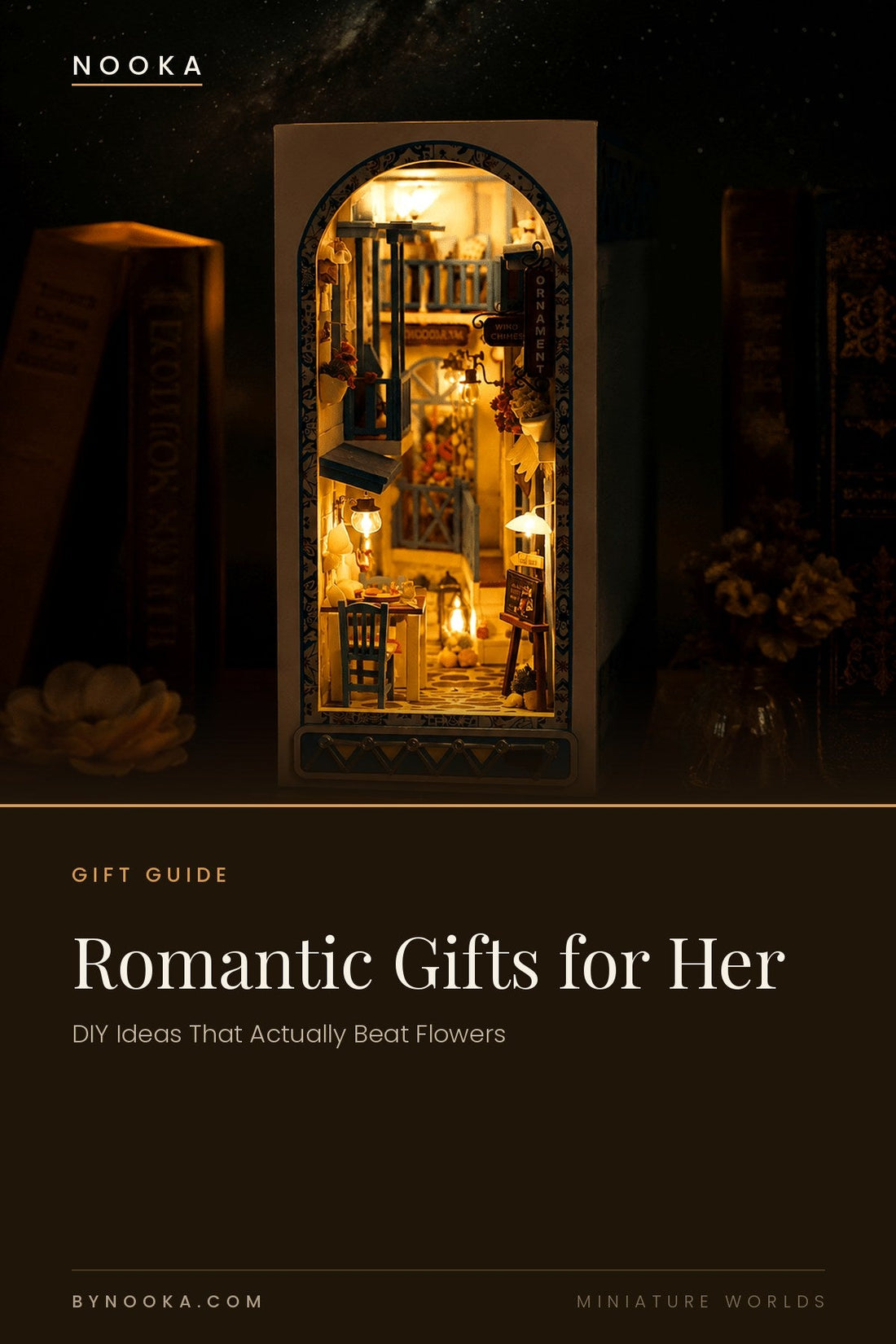 Romantic Gifts for Her — DIY Ideas That Actually Beat Flowers - NOOKA | Book Nook Kits