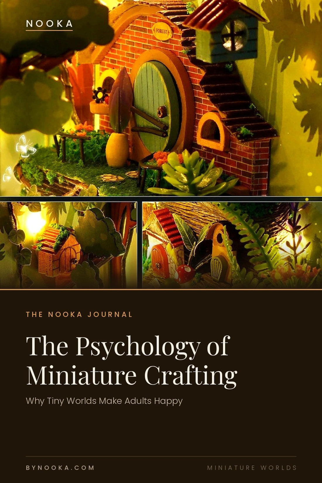 The Psychology of Miniature Crafting — Why Tiny Worlds Make Adults Happy - NOOKA | Book Nook Kits