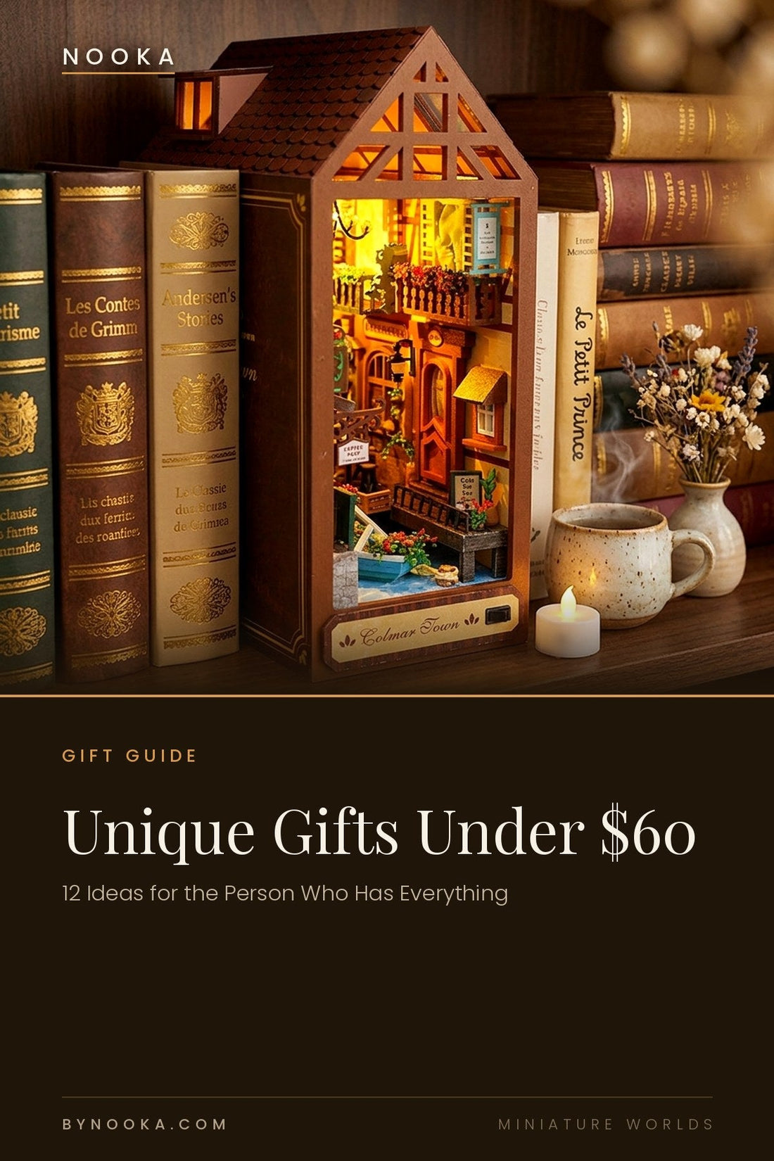 Unique Gifts Under $60 — 12 Ideas for the Person Who Has Everything - NOOKA | Book Nook Kits